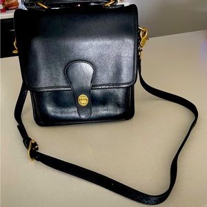 Vintage Coach Station Bag, black